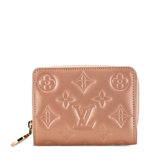 LOUIS VUITTON Pink Monogram Leather Wallet - Picture 1 of 8